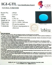 13.83 Ratti turquoise With Govt. Lab Certificate-(610)